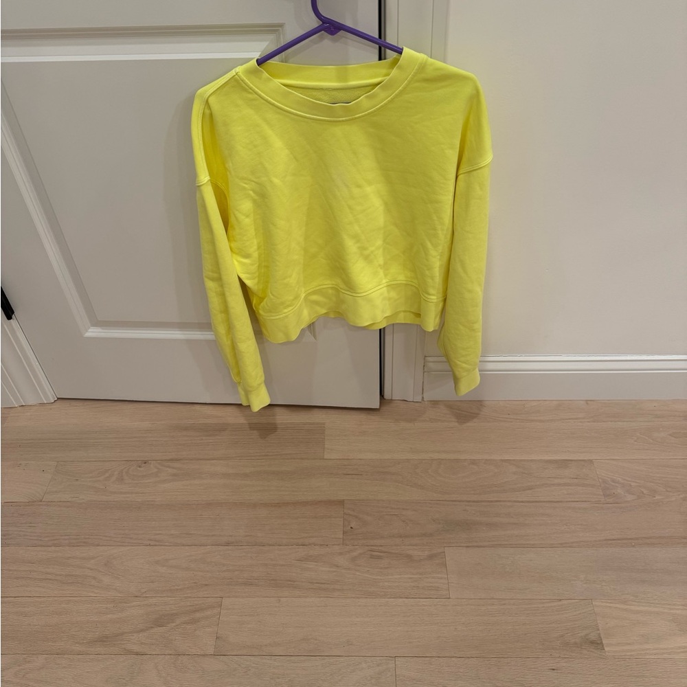 Lululemon Athletica Yellow Sweatshirt